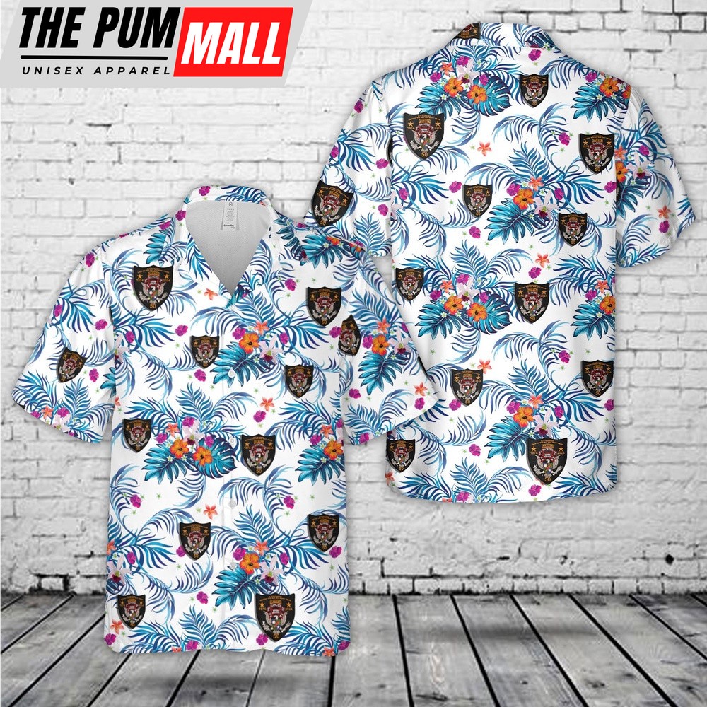 Army Hawaiian Shirt, US Army Ranger – 2nd Battalion, 75th Infantry Regiment – 50 Year Anniversary Patch (1974-2024) Hawaiian Shirt