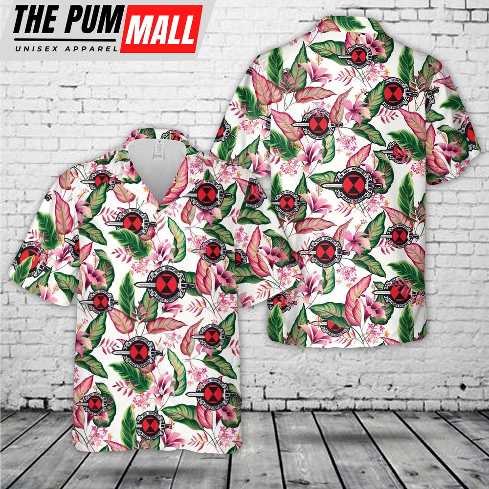 Army Hawaiian Shirt, US Army Ranger 7th Infantry Division (In War Invincible – In Peace Prepared) Hawaiian Shirt