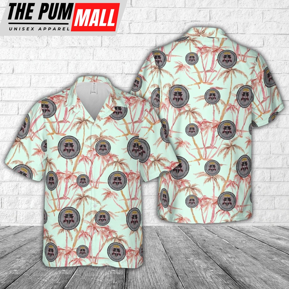 Army Hawaiian Shirt, US Army Reconnaissance and Surveillance Leaders Course Hawaiian Shirt, Military Aloha Shirt