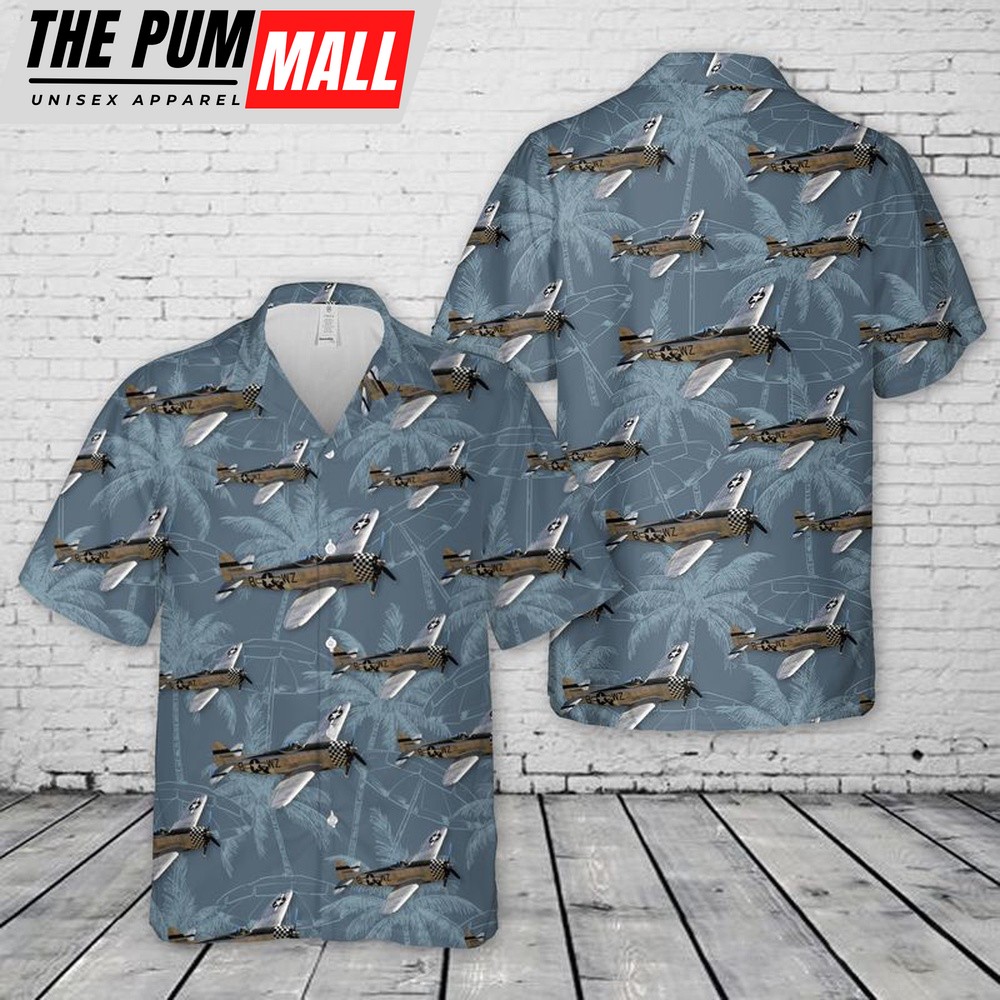 Army Hawaiian Shirt, US Army Republic P-47 Thunderbolt Hawaiian Shirt, Military Aloha Shirt