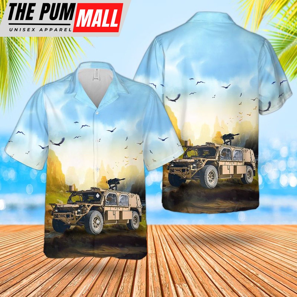 Army Hawaiian Shirt, US Army RG-31 Mine Protected Armored Personnel Carrier (MPAPC) Hawaiian Shirt