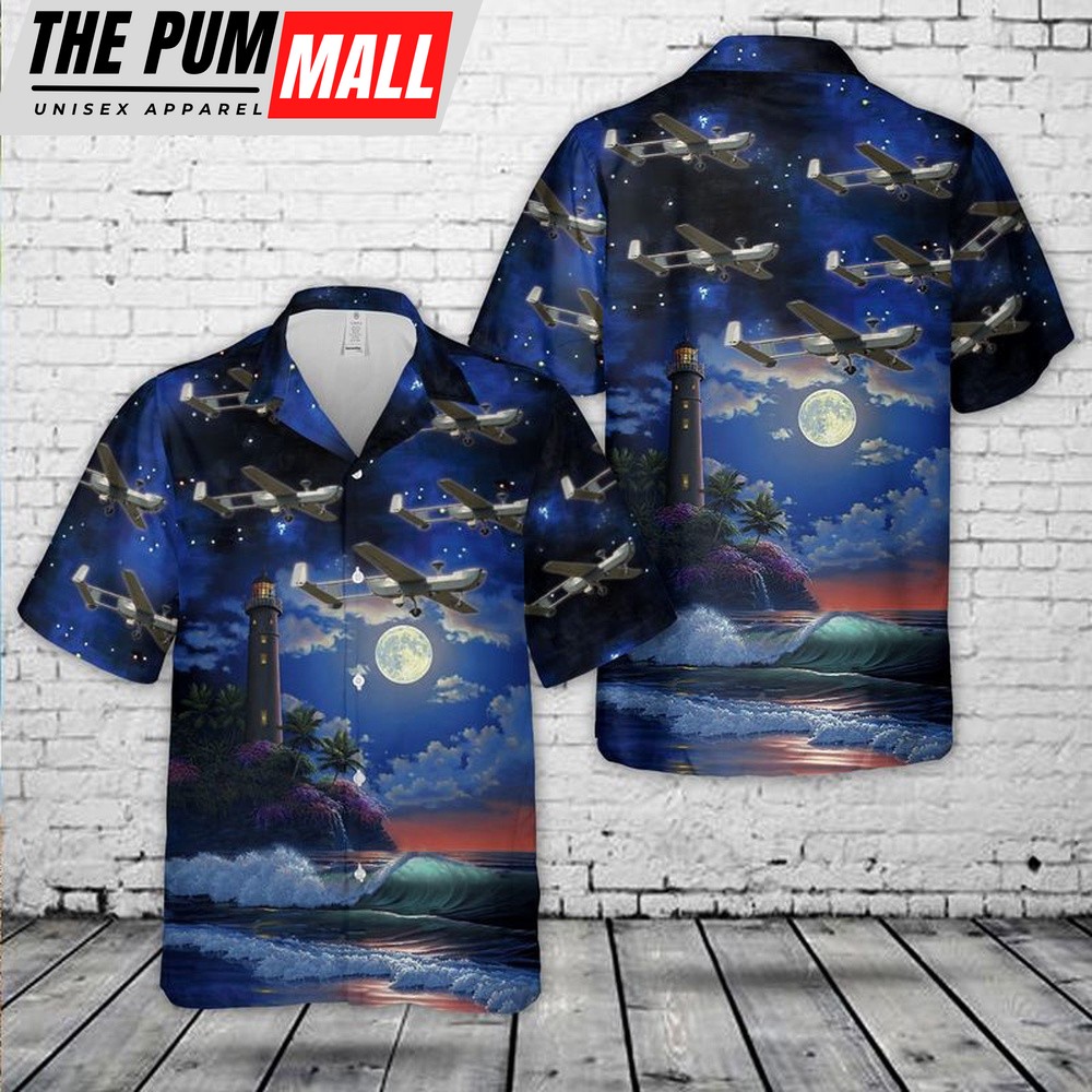 Army Hawaiian Shirt, US Army RQ-5 Hunter Hawaiian Shirt, Military Aloha Shirt