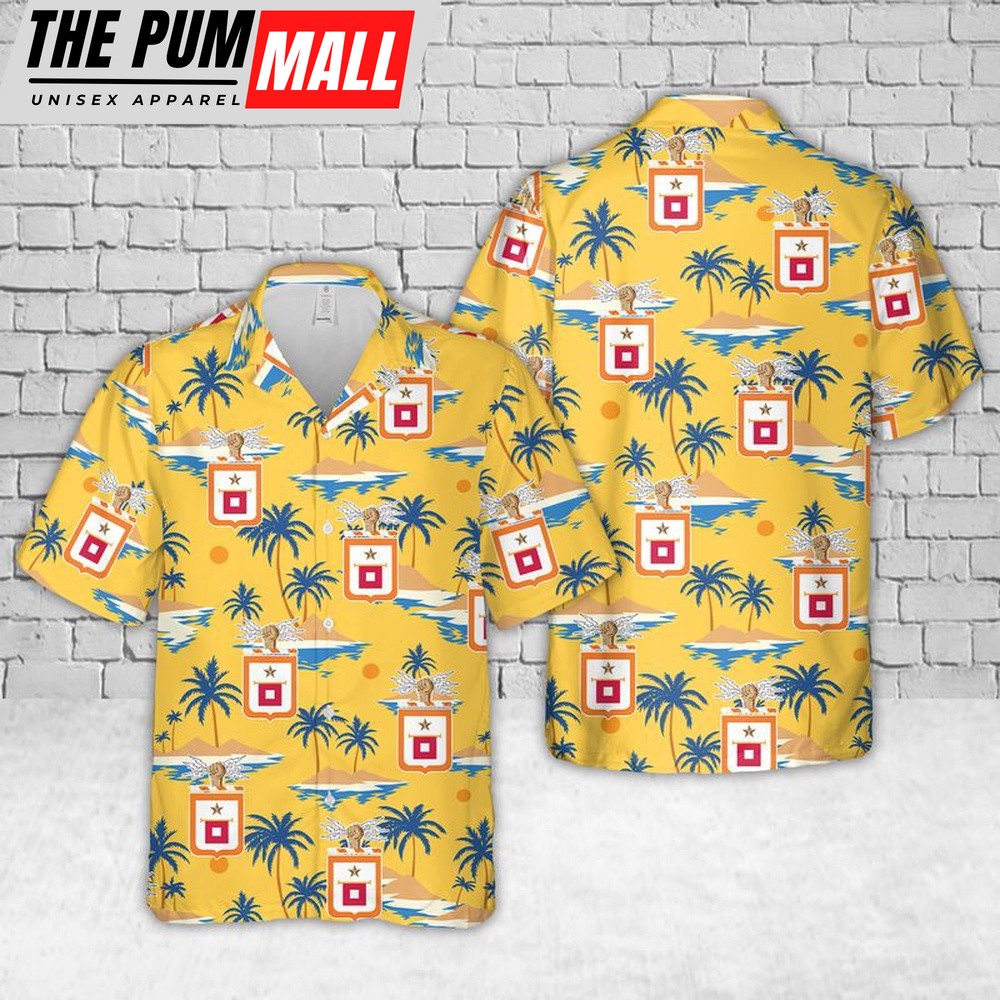 Army Hawaiian Shirt, US Army Signal Corps Branch Hawaiian Shirt, Military Aloha Shirt