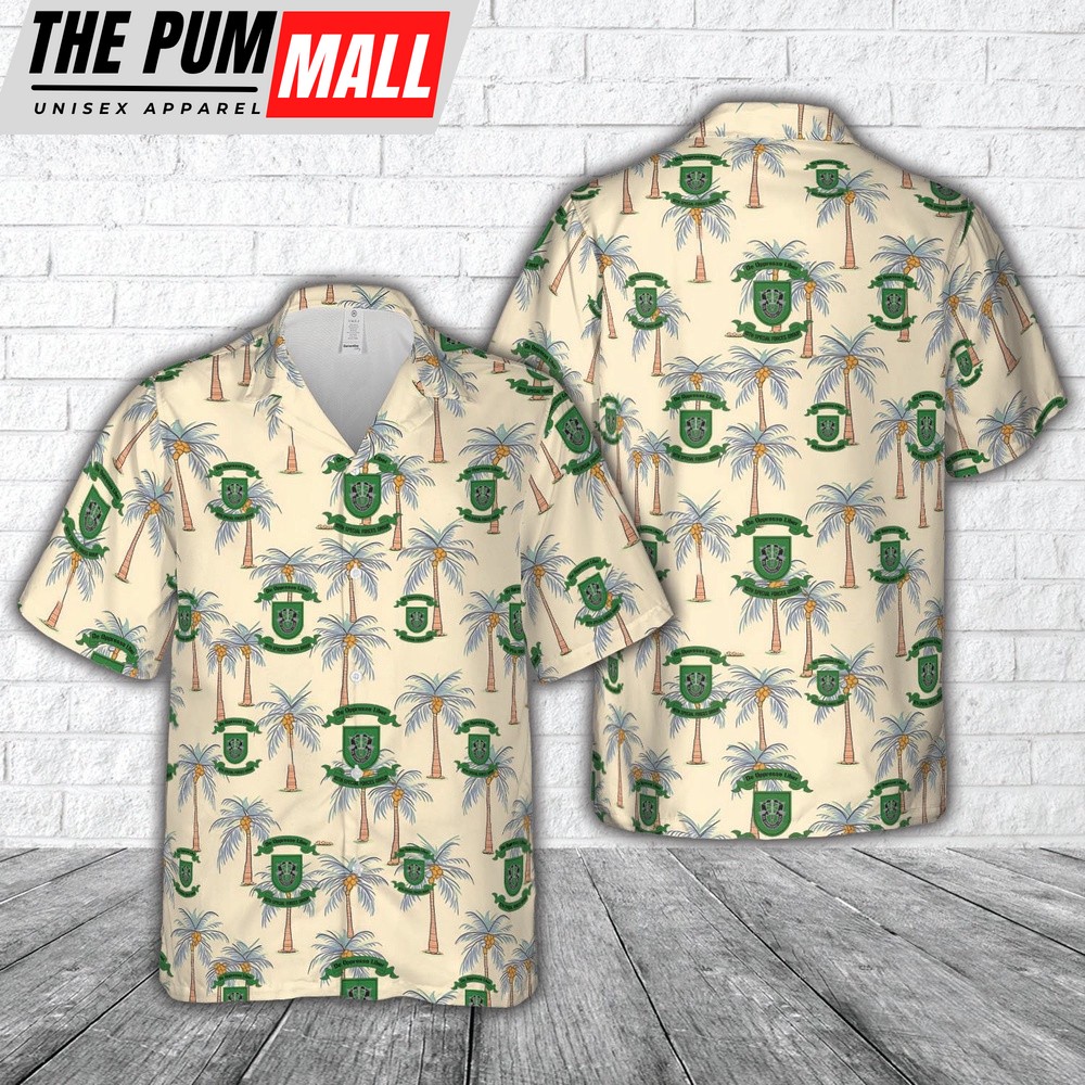 Army Hawaiian Shirt, US Army Special 10th Special Forces Group (10th SFG)(A)) Hawaiian Shirt, Military Aloha Shirt