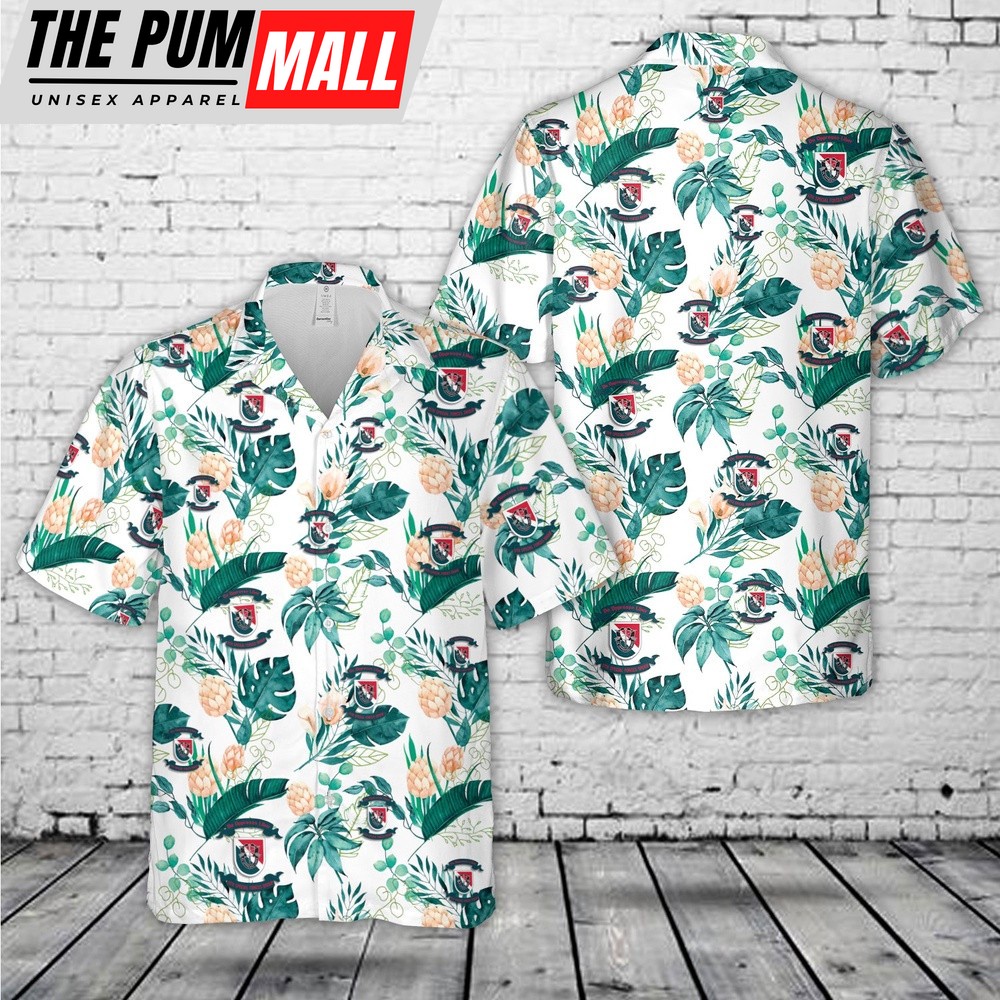 Army Hawaiian Shirt, US Army Special 11th Special Forces Group (11th SFG)(A)) Hawaiian Shirt, Military Aloha Shirt