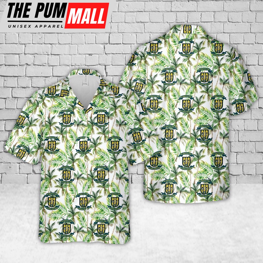 Army Hawaiian Shirt, US Army Special 12th Special Forces Group (12th SFG)(A)) Hawaiian Shirt, Military Aloha Shirt