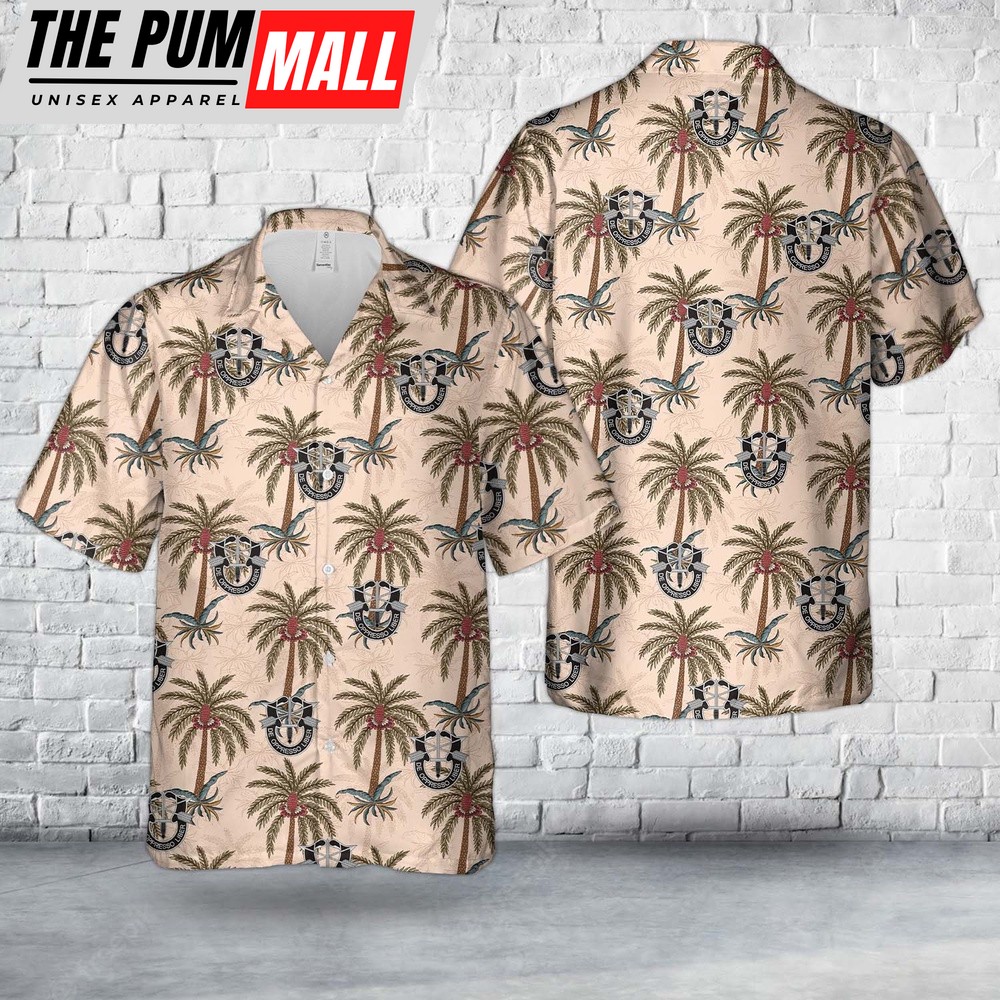 Army Hawaiian Shirt, US Army Special Forces distinctive unit insignia Hawaiian Shirt, Military Aloha Shirt