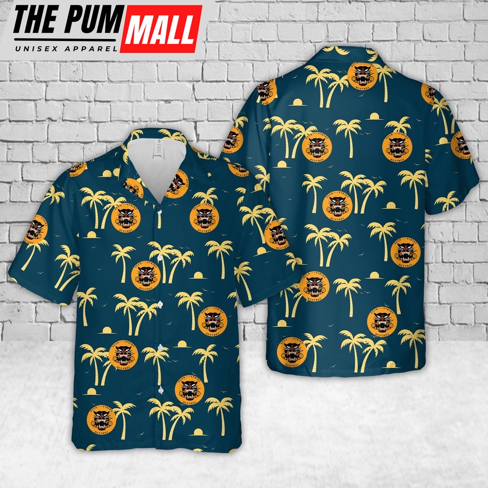 Army Hawaiian Shirt, US Army Tank Destroyer Battalion WW2 Hawaiian Shirt, Military Aloha Shirt