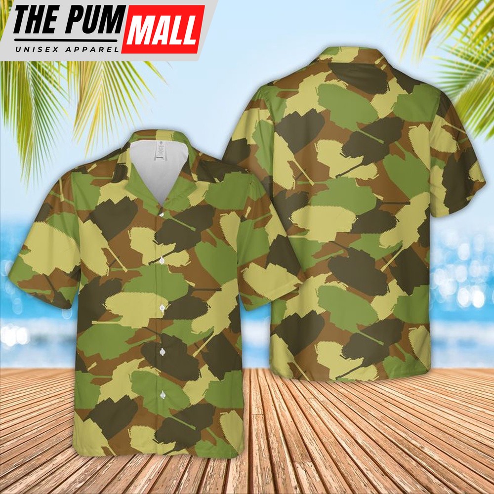 Army Hawaiian Shirt, Us Army Tank Hawaiian Shirt, Military Aloha Shirt
