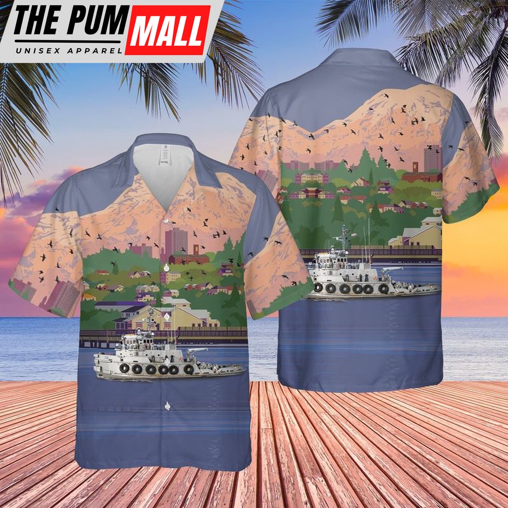 Army Hawaiian Shirt, US Army USAV MG Henry Knox (LT-802) 467th Transportation Company Hawaiian Shirt