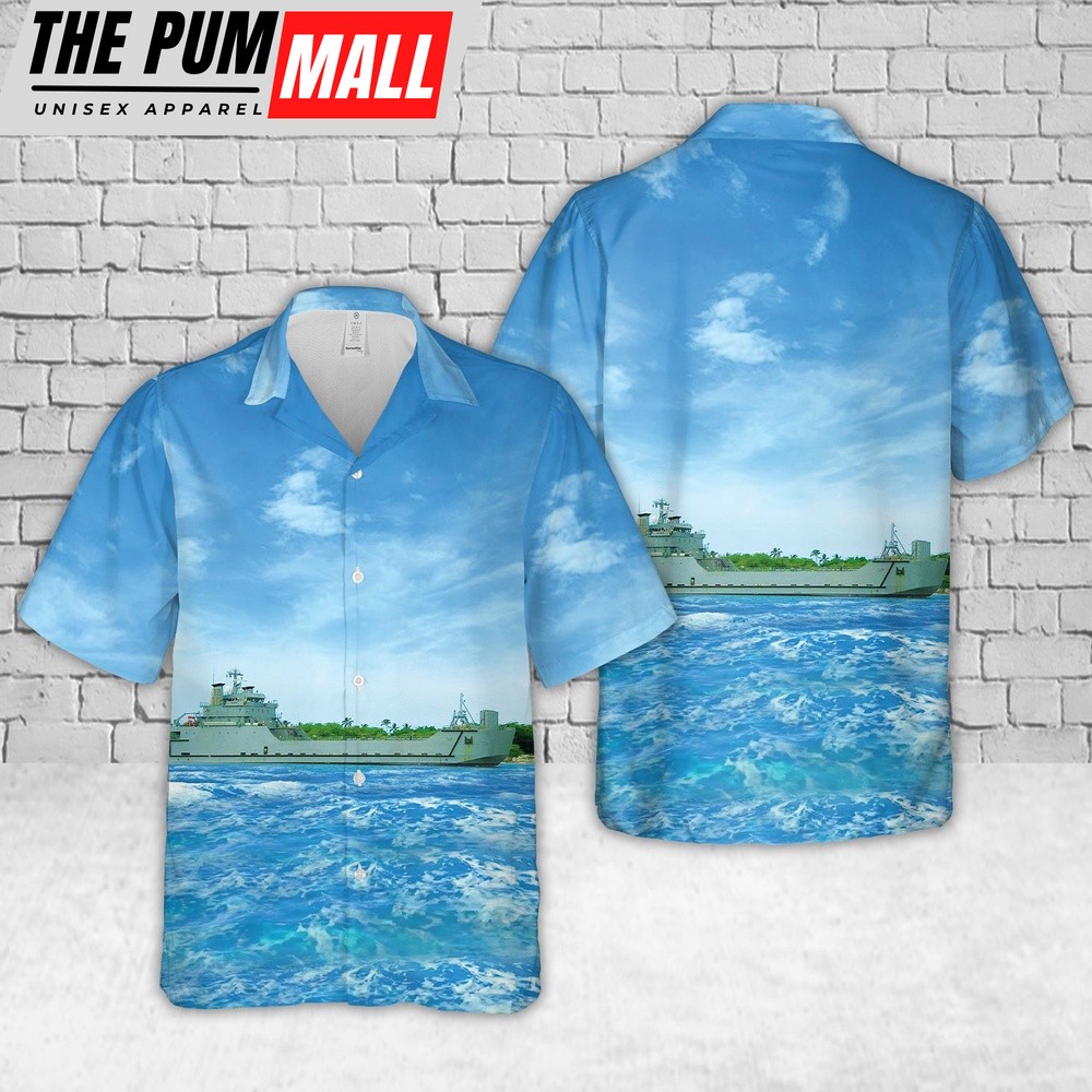 Army Hawaiian Shirt, US Army USAV SSGT Robert T. Kuroda (LSV-7) Hawaiian Shirt, Military Aloha Shirt