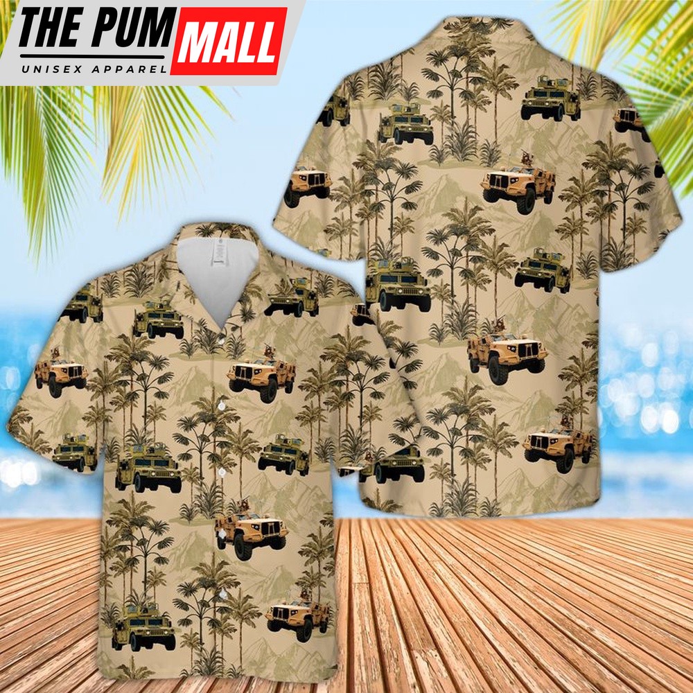 Army Hawaiian Shirt, US Army Vehicles Hawaiian Shirt, Military Aloha Shirt