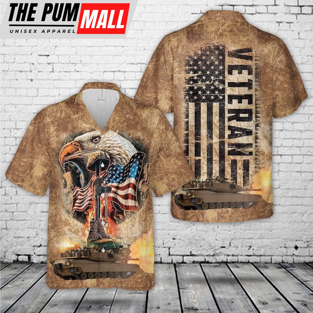 Army Hawaiian Shirt, US Army Veteran Hawaiian Shirt, Military Aloha Shirt
