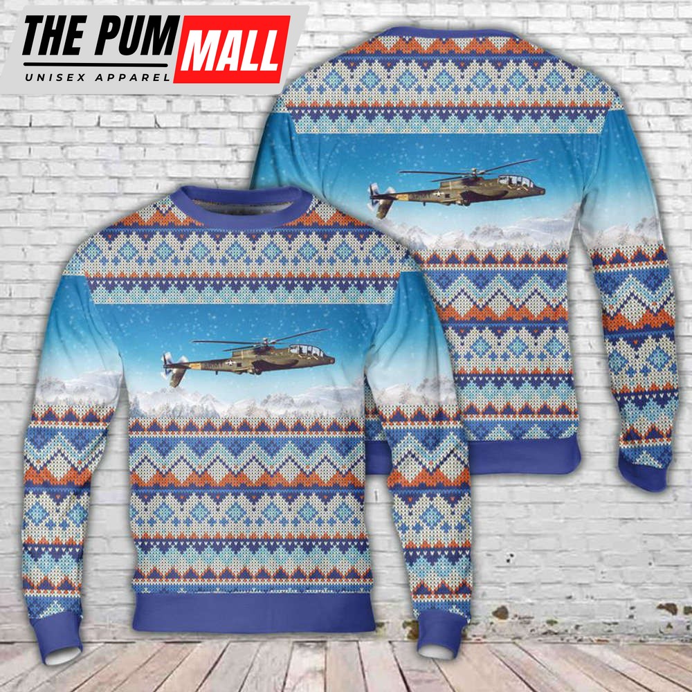 Army Lockheed AH-56 Cheyenne Christmas Sweater – Unique 3D Gift
