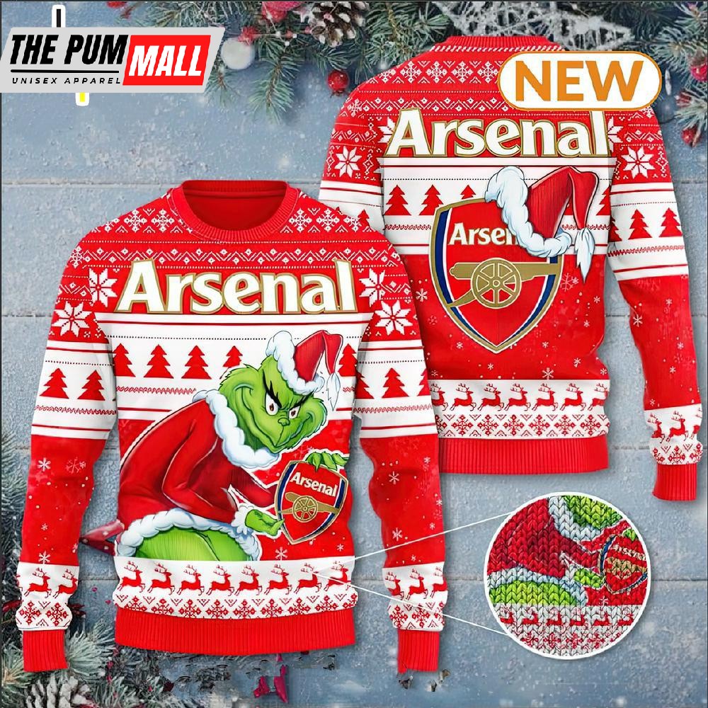 Arsenal Ugly Christmas Sweater Shirt, Sweatshirt