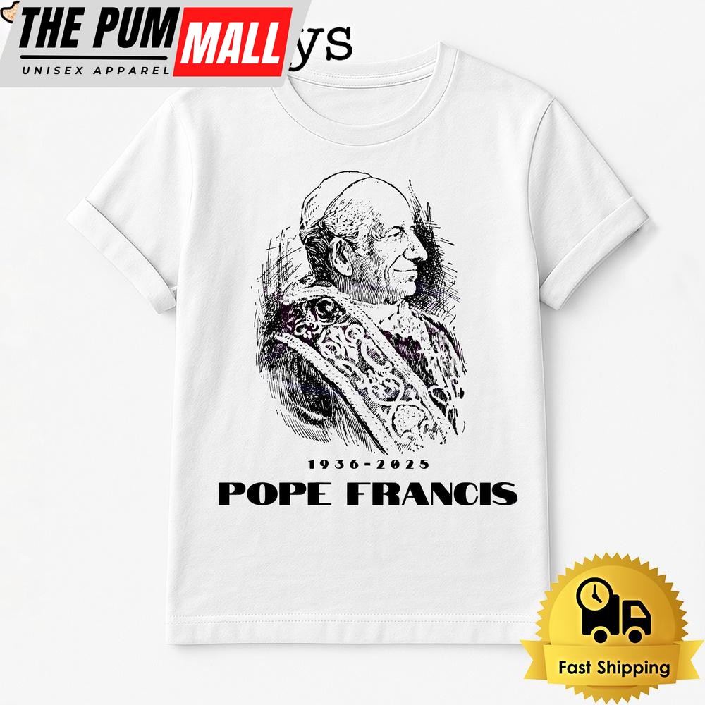 Art In Memory Of Pope Francis T Shirt