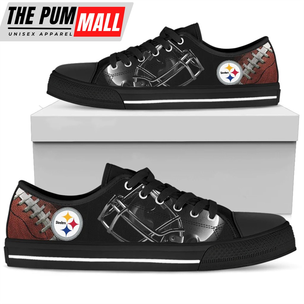 Artistic Scratch Of Pittsburgh Steelers Low Top Shoes