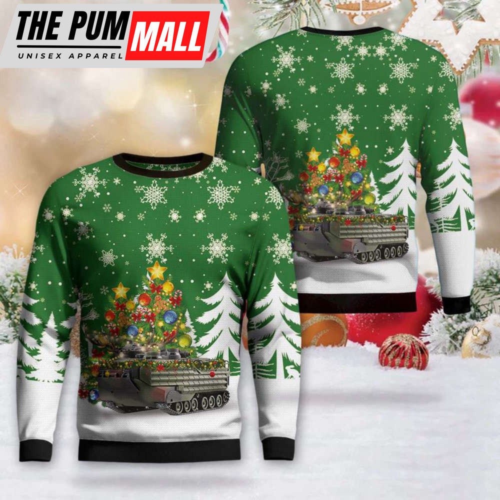 Assault Amphibious Vehicle (AAVP-7A1) Christmas Sweater 3D Gift For Christmas