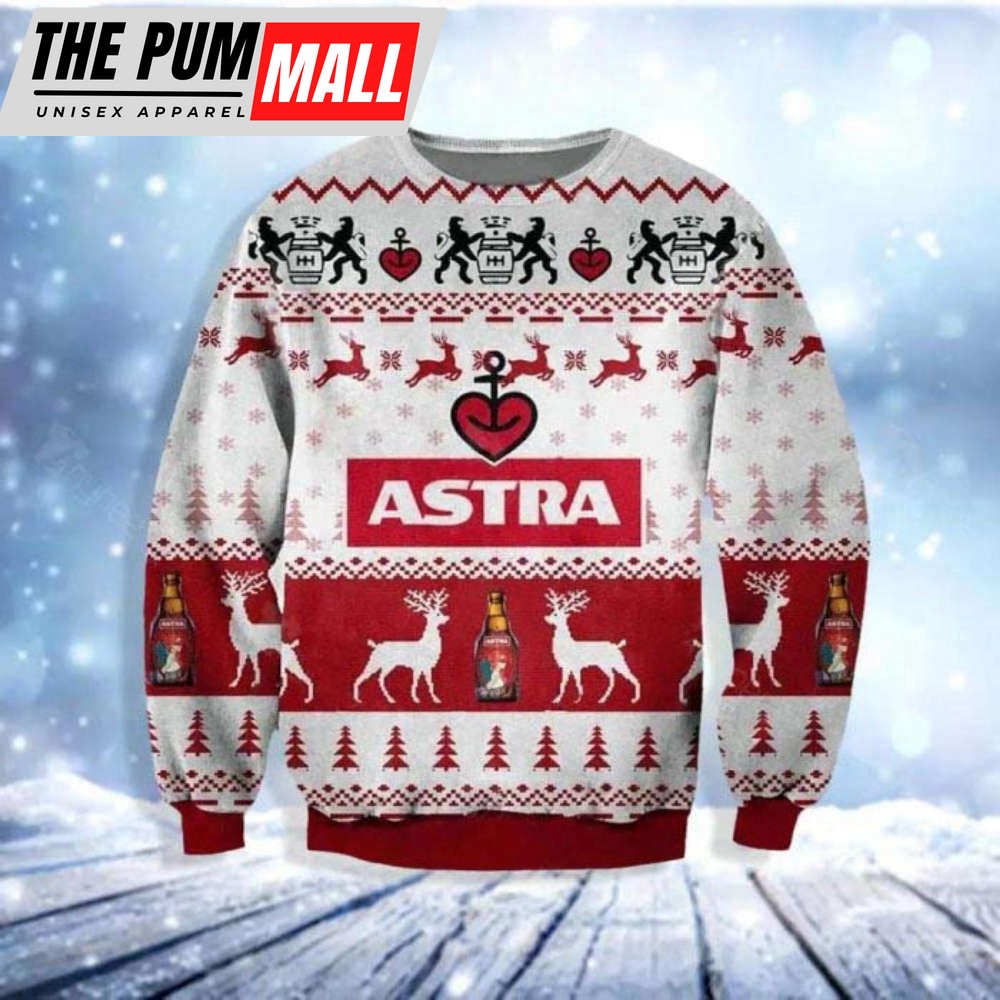 Astra Beer Ugly Christmas Sweater, Best Gift For Christmas 2023