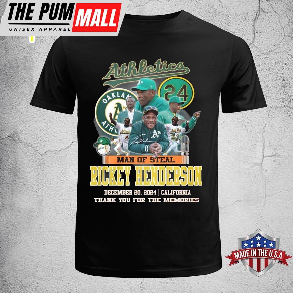 Atheletics Rickey Henderson 1958-2024 Memories Unisex T-Shirt