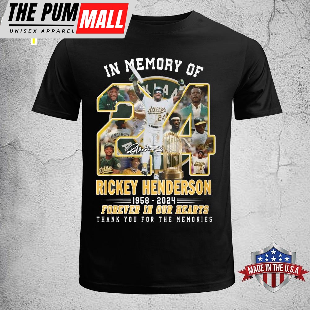 Atheletics Rickey Henderson In Memory Unisex T-Shirt
