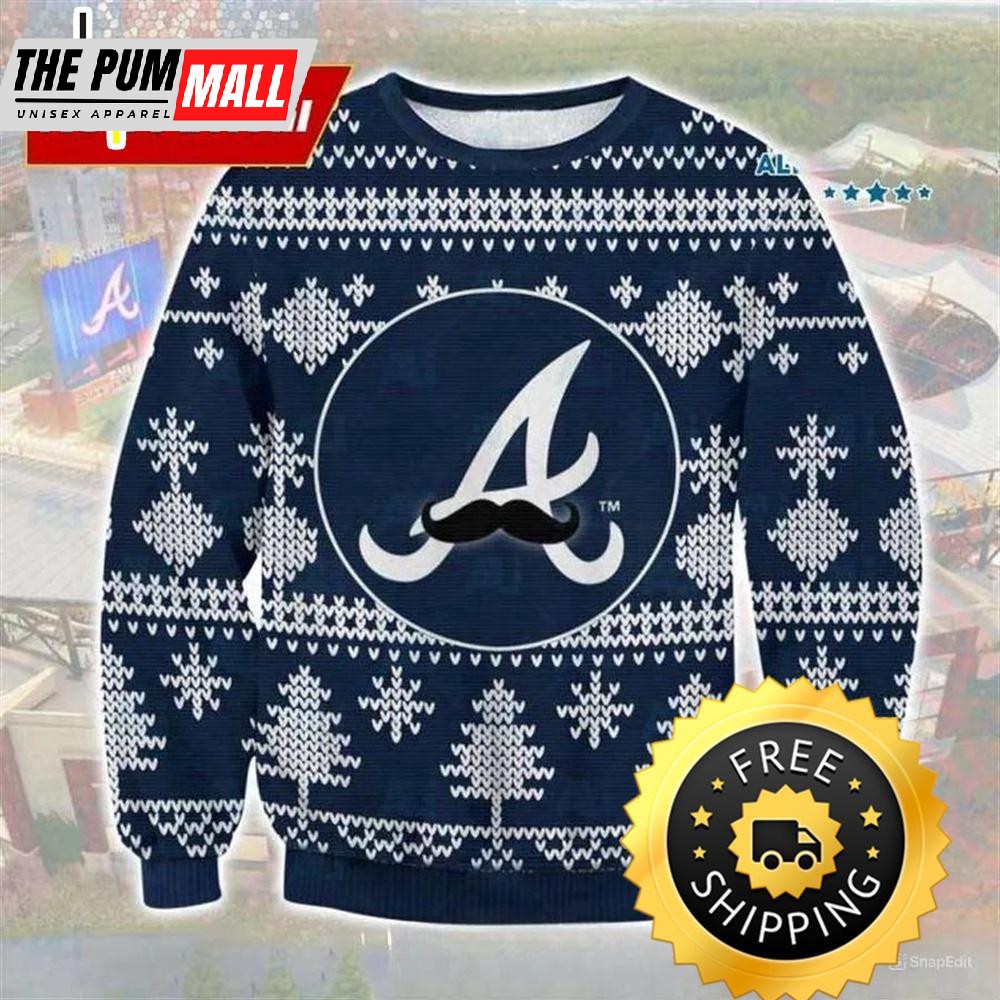 Atlanta Braves Mlb Ugly Christmas Sweater, Atlanta Braves Ugly Sweater, MLB Christmas Sweater