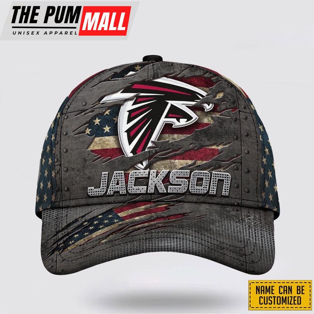Atlanta Falcons All Over Printed Nfl Baseball Caps Custom Name Caps Gift For Football Fans
