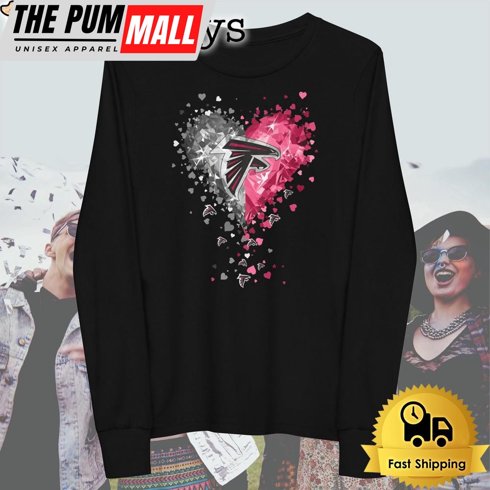 atlanta-falcons-crystal-heart-t-shirt-rbcqt83y Atlanta Falcons Crystal Heart T Shirt