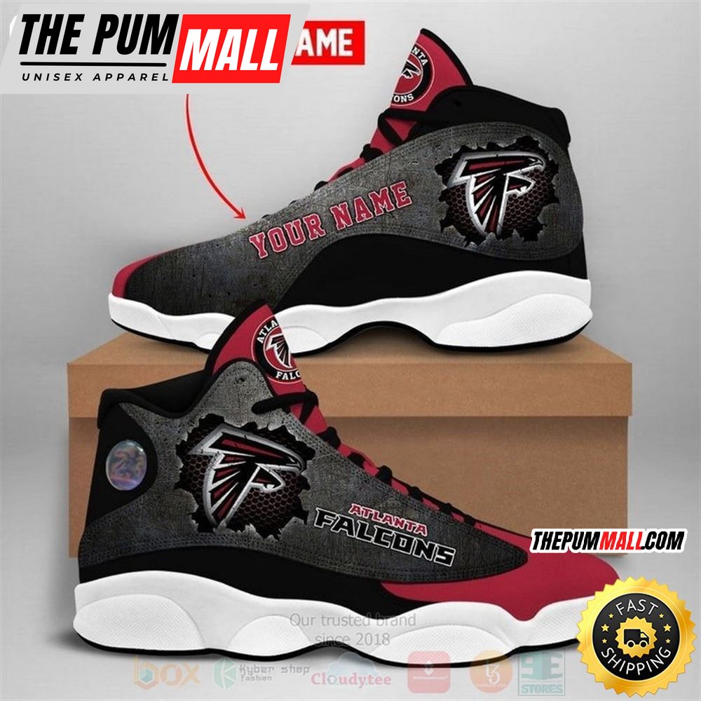 Atlanta Falcons Nfl Custom Name Air Jd 13 Shoes 2