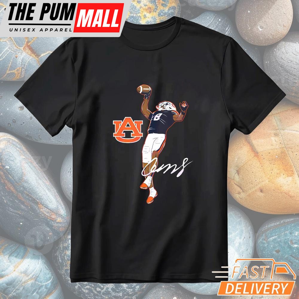 Auburn Football Cam Coleman Superstar Pose T-Shirt