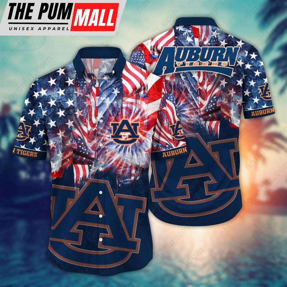 Auburn Tigers NCAA Independence Day 4th Of July Hawaiian Shirt