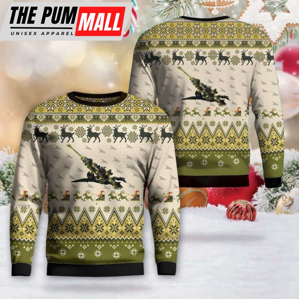 Australian Army M777 155mm Towed Howitzer Christmas Sweater 3D Gìt For Christmas