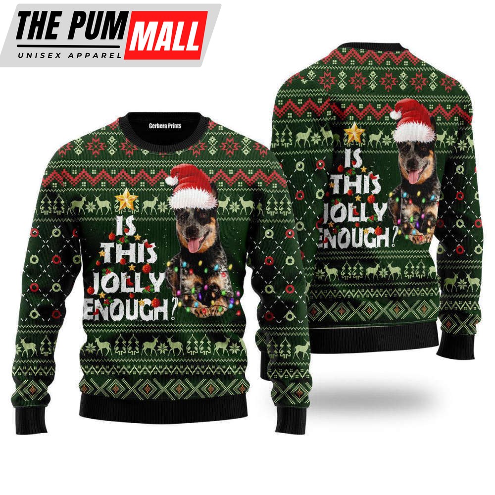 Australian Cattle Dog Jolly Ugly Christmas Sweater For Men & Women