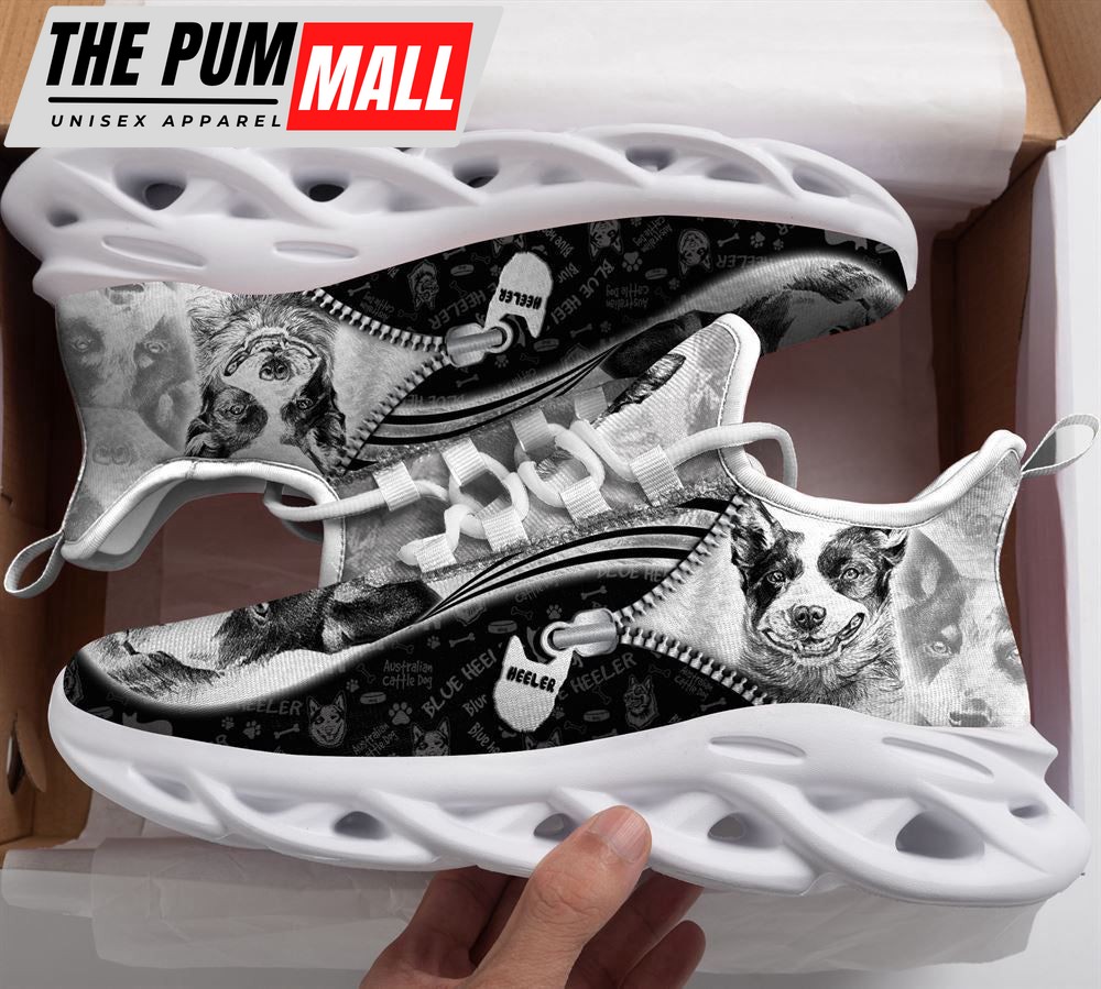 Australian Cattle Dog Sketch Max Soul Shoes For Men And Women, Best Gift For Pet Lover