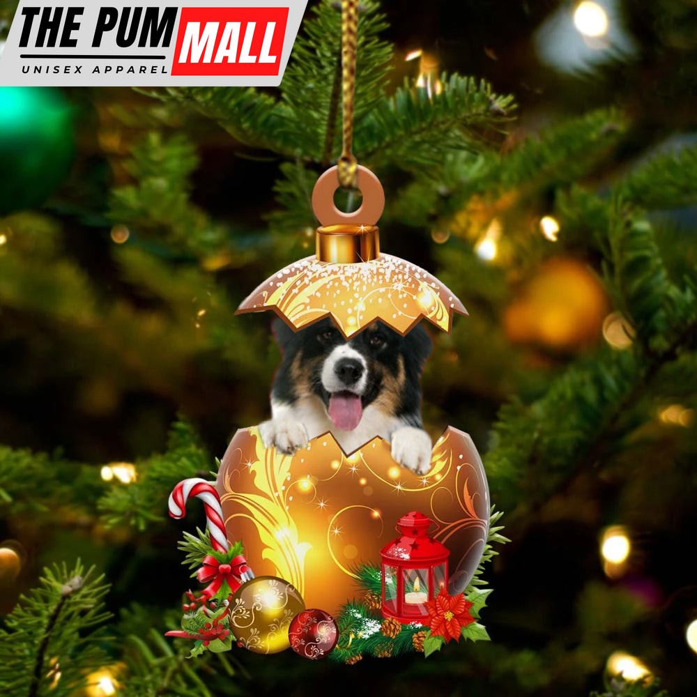 Australian-Shepherd In Golden Egg Christmas Ornament – Car Ornament – Unique Dog Gifts For Owners Limited Edition