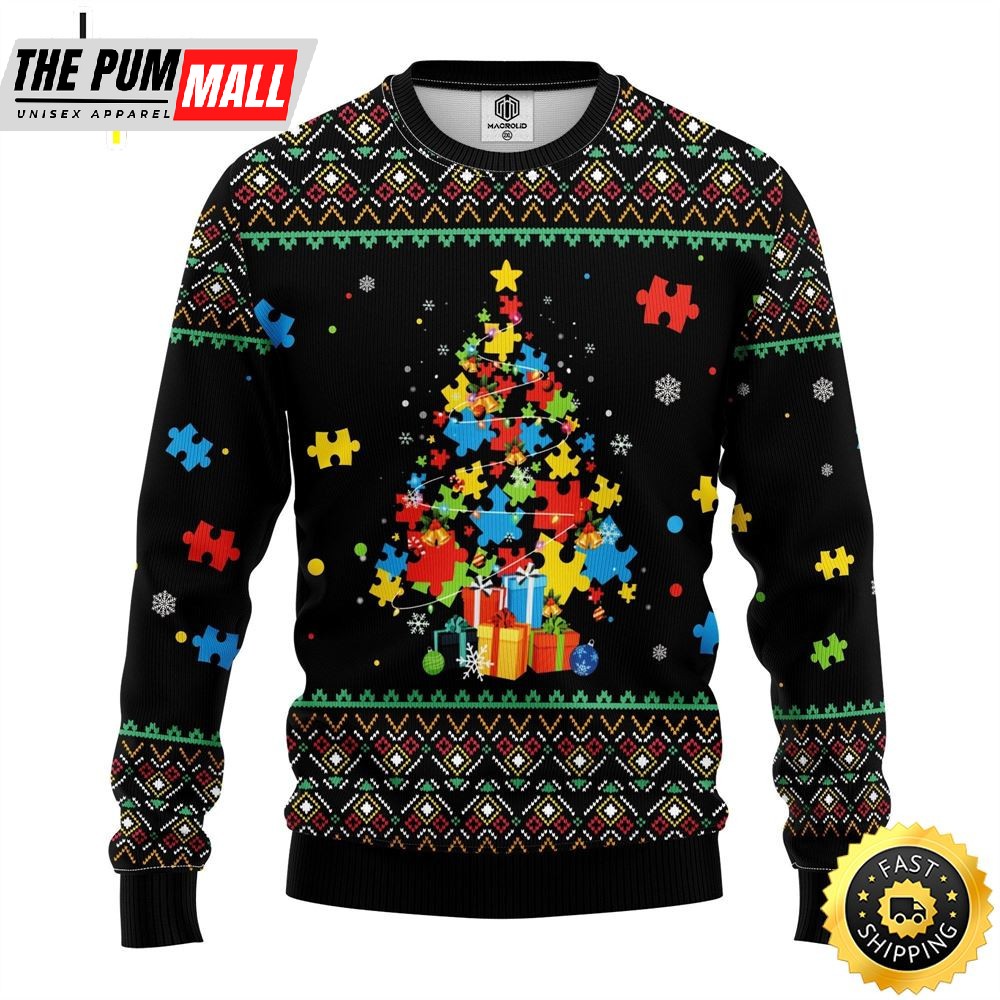 Autism Amazing Gift Idea Thanksgiving Gift Ugly Sweater