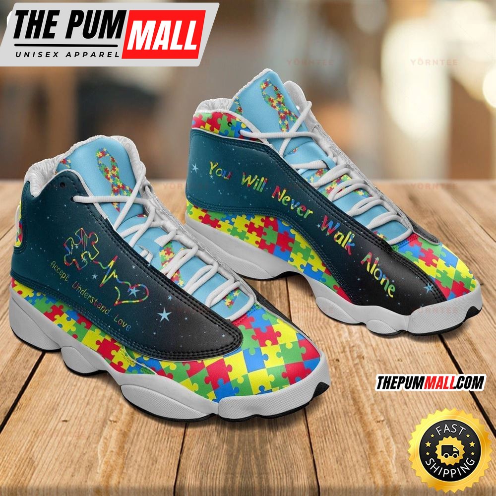 Autism Awareness You Will Never Walk Alone Air JD13 Shoes