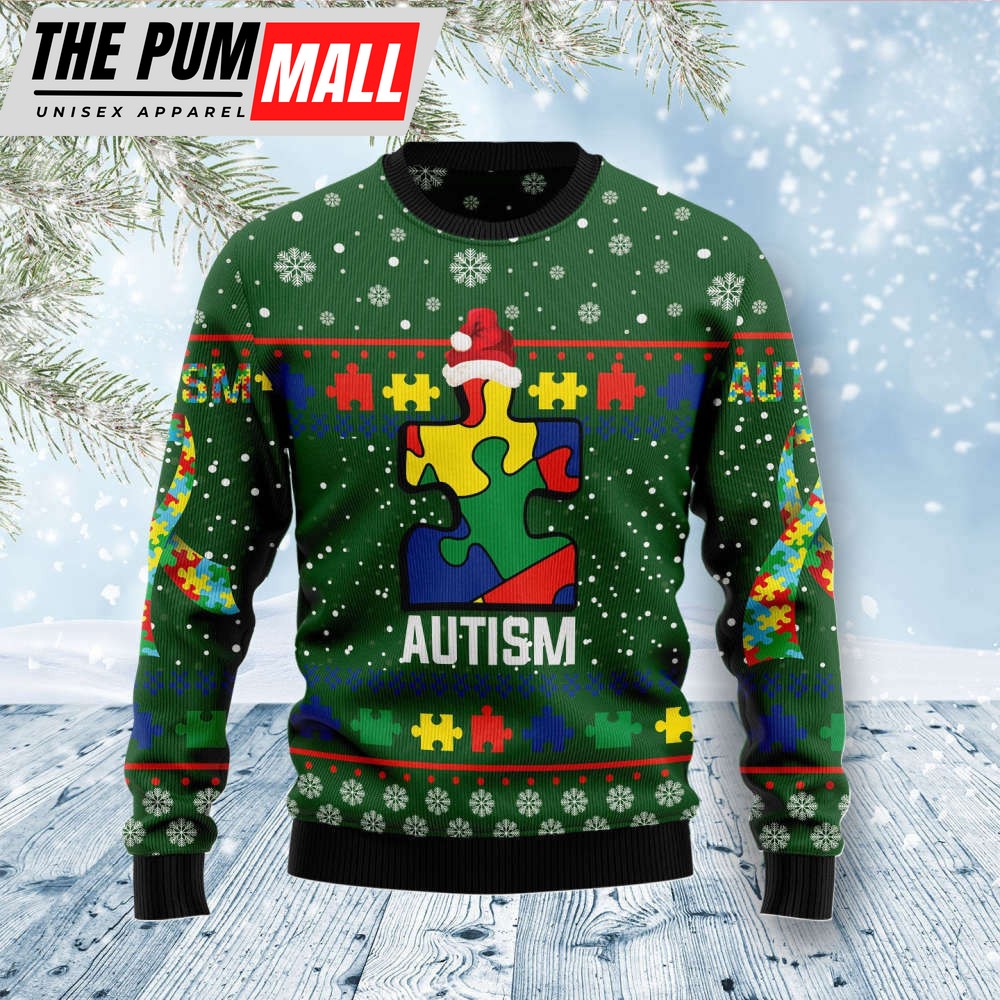 Autism D1011 Ugly Christmas Sweater – Noel Malalan Signature