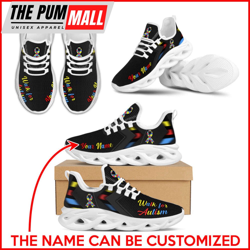 Autism Walk For Simplify Style Flex Control Sneakers, Custom Shoes For Men And Women