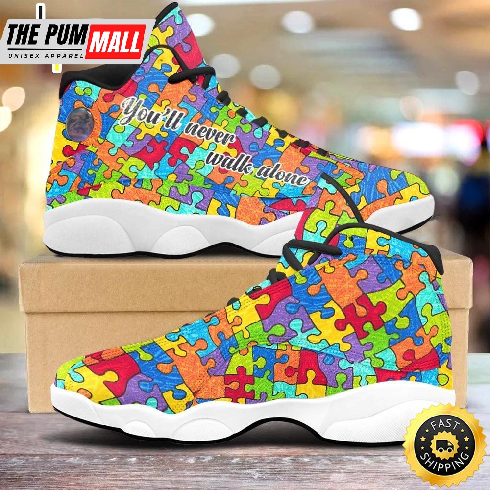 Autism You Will Never Walk Alone Jd13 Shoes