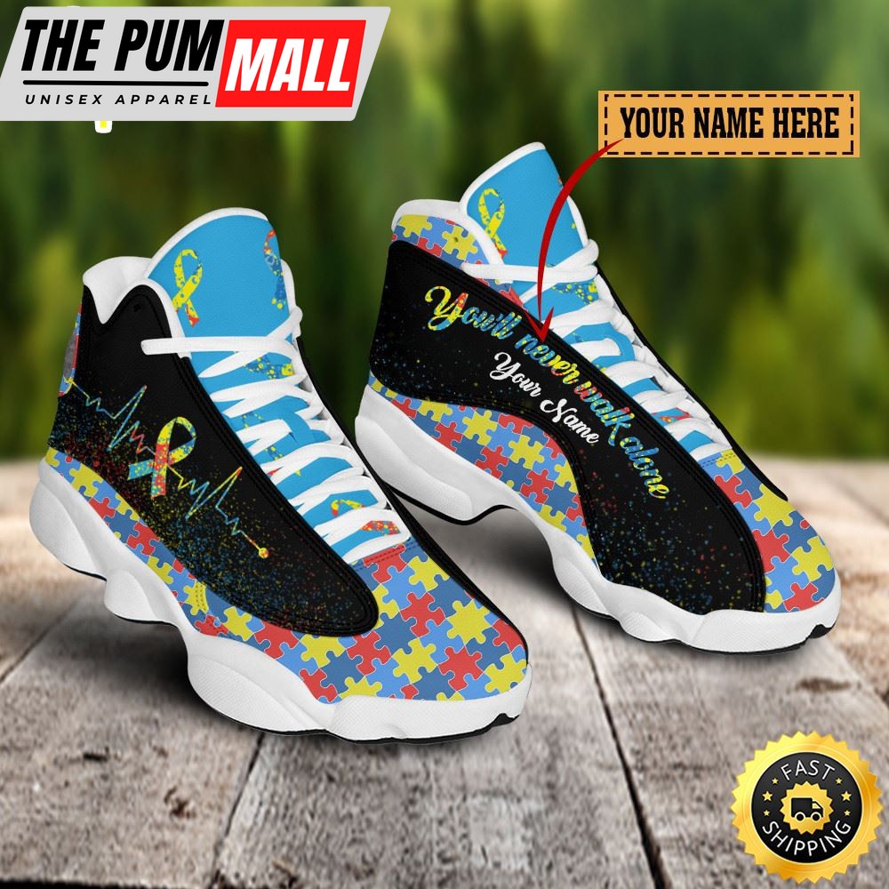 Autism You’ll Never Walk Alone Custom Name Jd13 Shoes