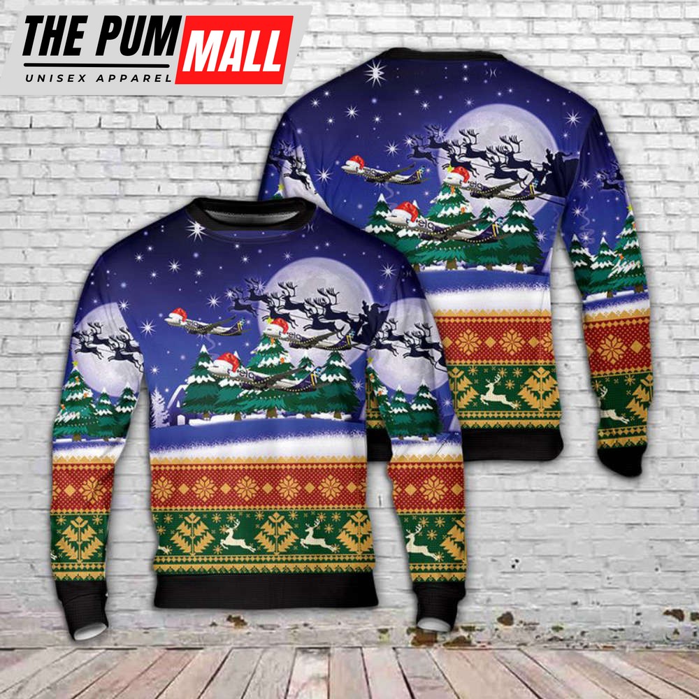 Avelo Airlines Boeing 737-8F2 Christmas Sweater Gift For Christmas