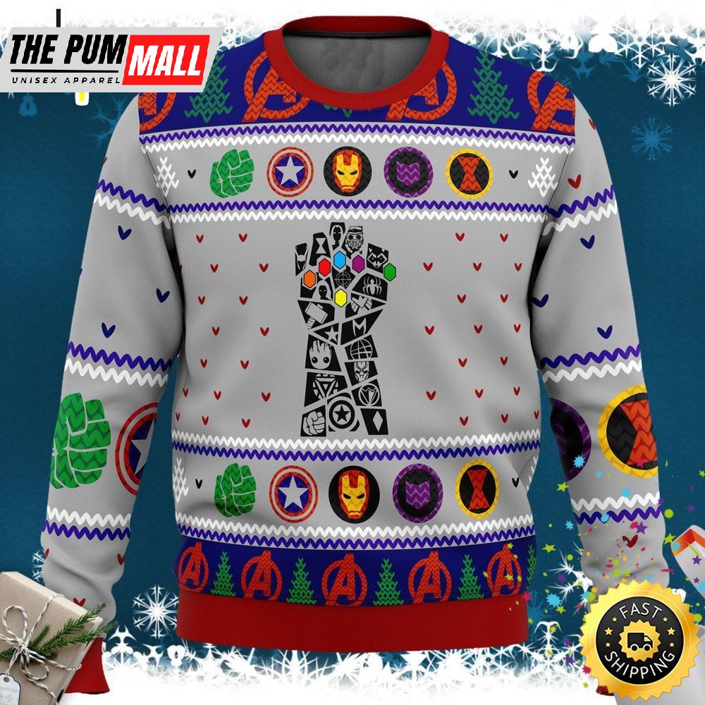 Avengers Gauntlet Thanos Marvel Film Marvel Christmas Sweater