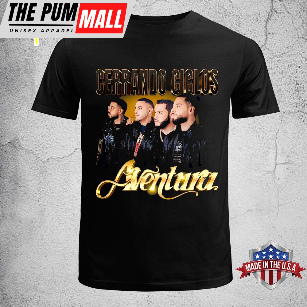 Aventura Inmortal Cerrando Ciclos Tour 2025 Music Unisex T-Shirt