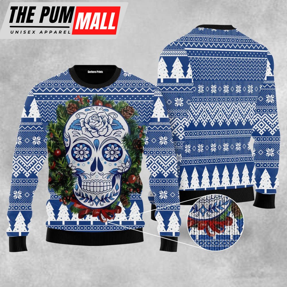 awesome-sugar-skull-ugly-christmas-sweater-men-women-us5283-perfect-ugly-swe-12hto0ug Awesome Sugar Skull Ugly Christmas Sweater Men & Women US5283 – Perfect Ugly Sweater Gift