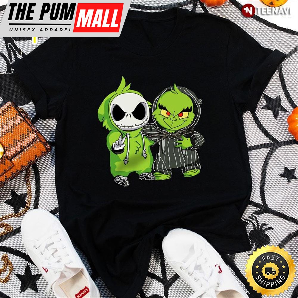 Baby Jack Skellington And Grinch Best Friend T-Shirt