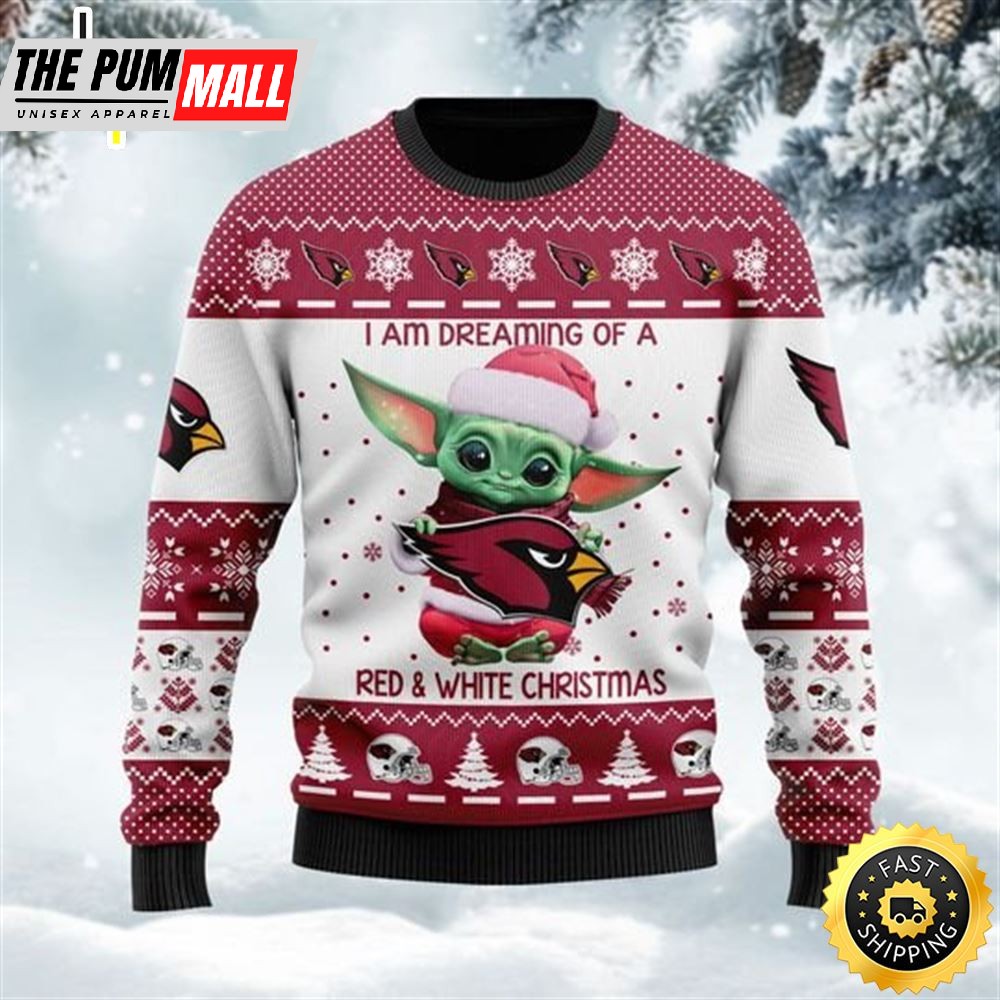 Baby Yoda Arizona Cardinals Ugly Christmas Sweater