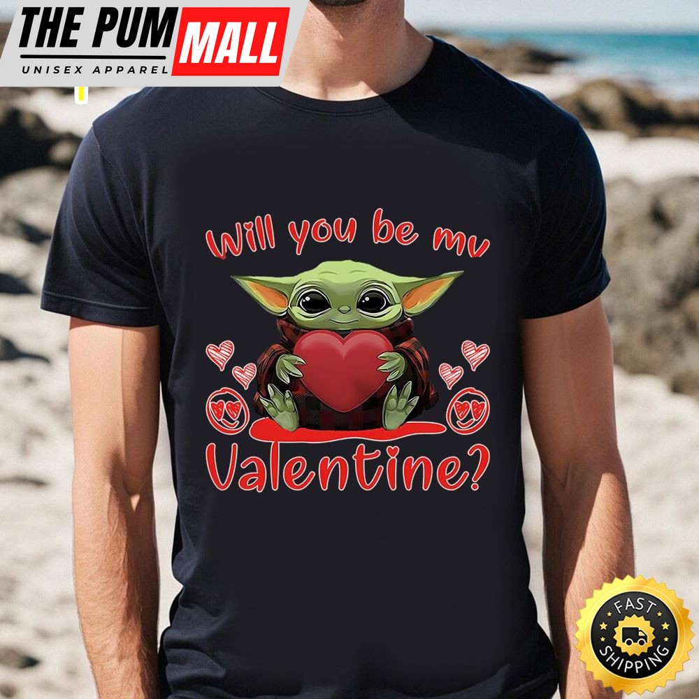 Baby Yoda Jumper Top Will You Be My Valentine Shirt