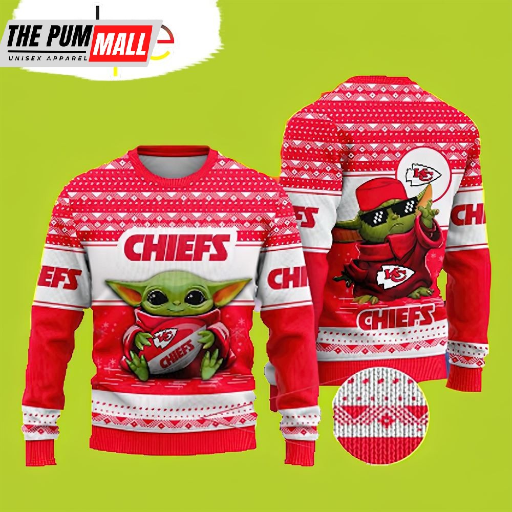 Baby Yoda Kansas City Chiefs Sweater