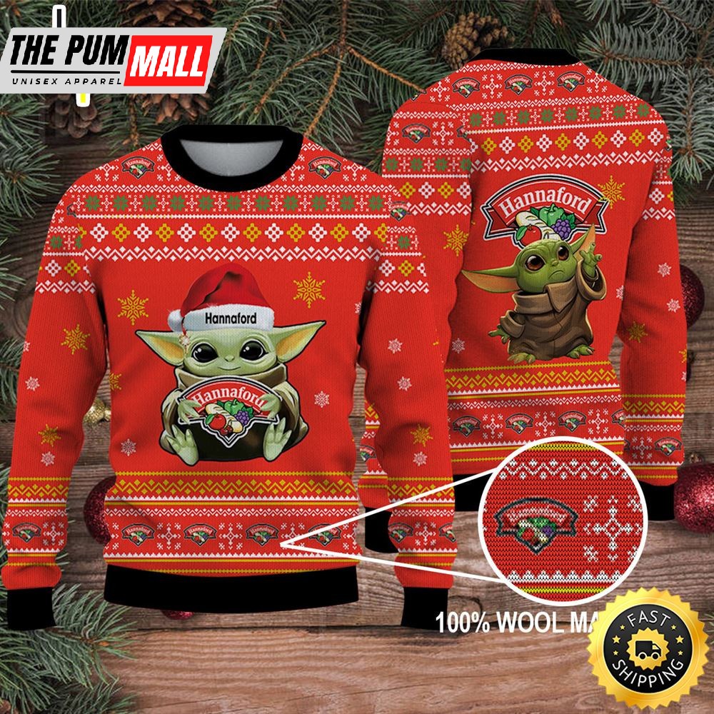 Baby Yoda Merry Christmas Ugly Sweater Hannaford